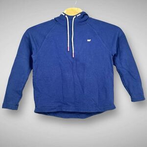 Vineyard Vines Hoodie Womens Small Blue Pullover‎ French Terry Pink Whale